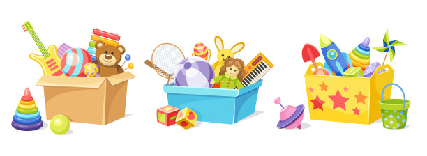 一套儿童玩具盒图片下载