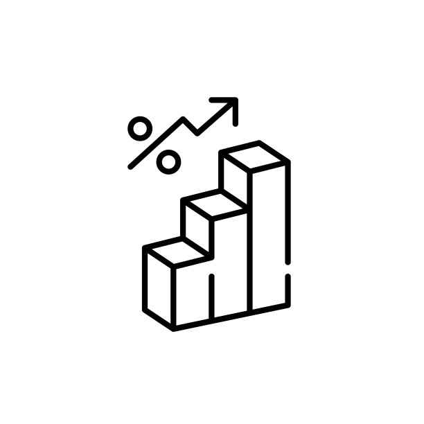 金融投资增长。三维条形箭头象形图。事业上的成功。像素完美，可编辑的笔画图标图片下载