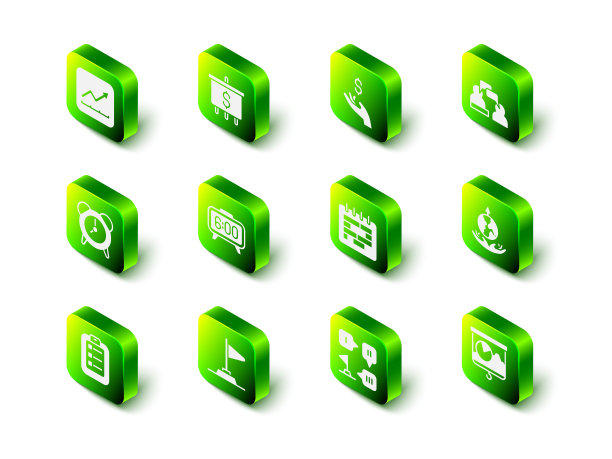 设定目标与美元，手握硬币钱，两个坐着的人说话，世界扩张，黑板图表，日历，规划策略和国旗图标。向量图片下载