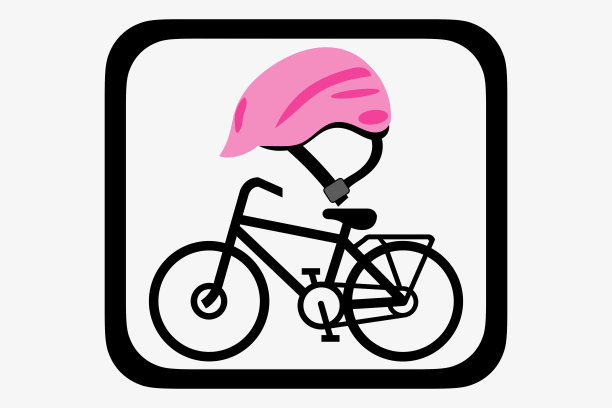 自行车头盔标志图片下载