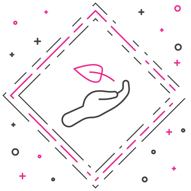 白色背景上隔离的环保手中的线性幼苗图标。种子和幼苗。种植树苗。生态概念。彩色轮廓概念。矢量图图片下载