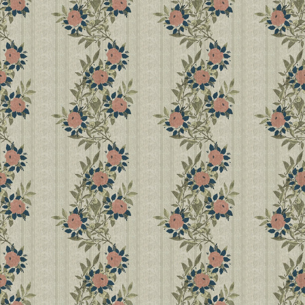 无缝花织物纹理，纺织图案与花卉图片下载