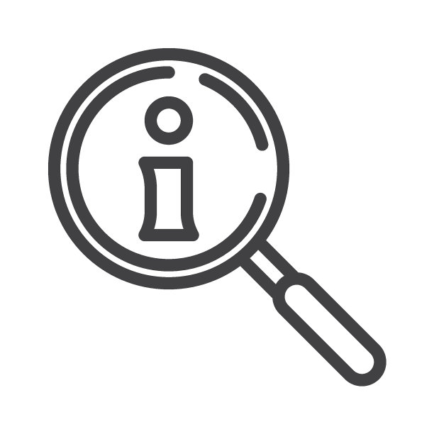信息搜索线性图标图片下载