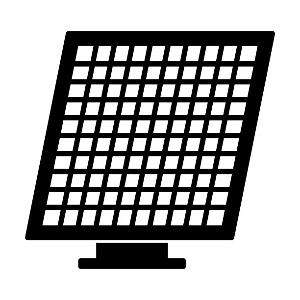 太阳能电池板图标，太阳能矢量，面板插图图片下载