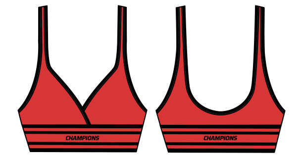 女性复古运动文胸支持顶级运动运动衫设计平面素描时尚插图适合女孩和女士，背心游泳，瑜伽，健身房，跑步和体育活动图片下载