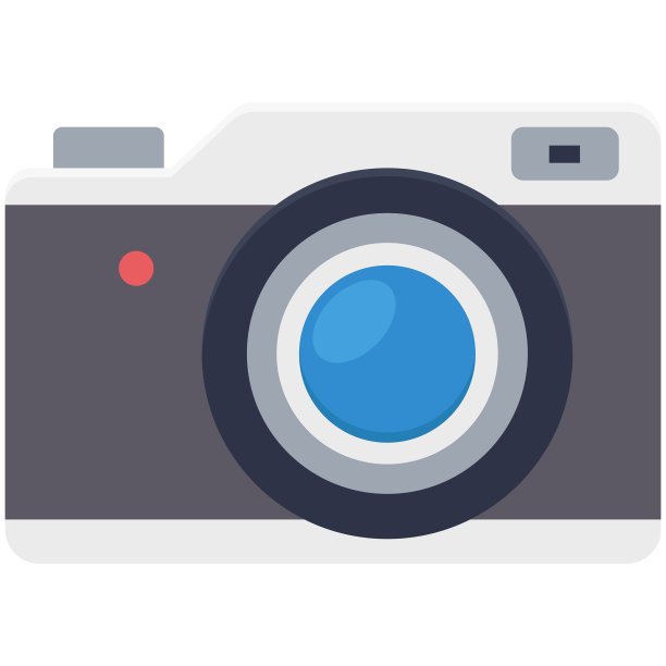 相机新潮的颜色矢量图标，可以很容易地修改或编辑图片下载