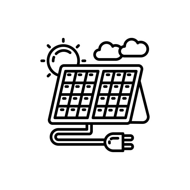 矢量光伏图标。标识图片下载