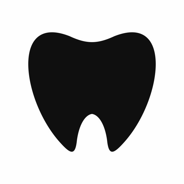 牙齿图标孤立在白色背景图片下载