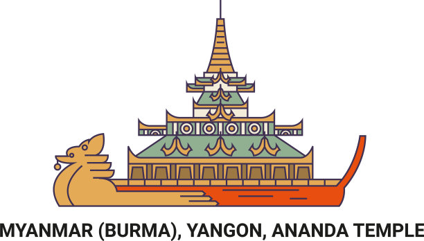 缅甸缅甸仰光阿南达寺旅游图片下载