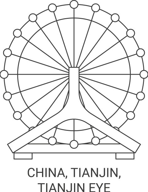 中国天津天津眼旅游地标图片下载