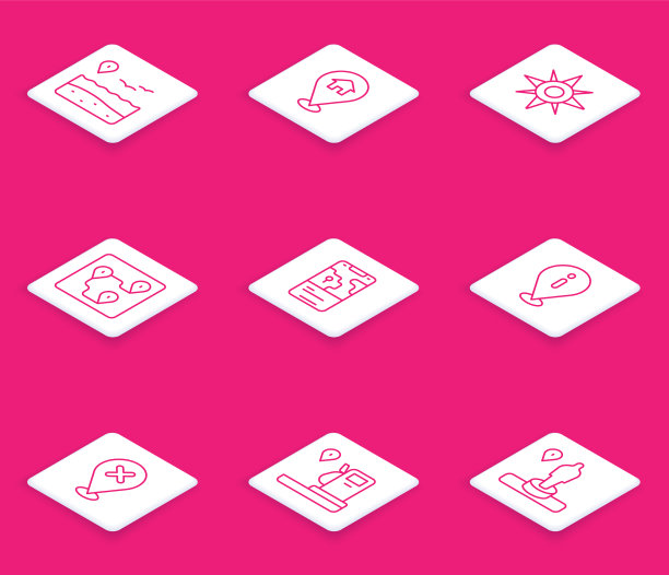 设线位置随海滨别墅风起图片下载