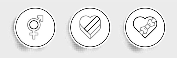 设置线糖果在心形盒性别和图片下载