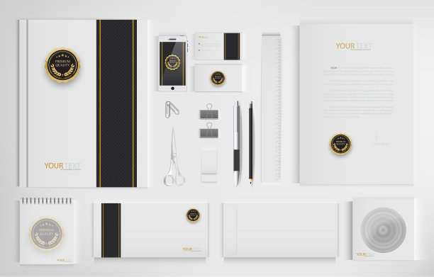 办公设备包包括笔记本、名片、铅笔、钢笔、橡皮、尺子、剪刀。图片下载