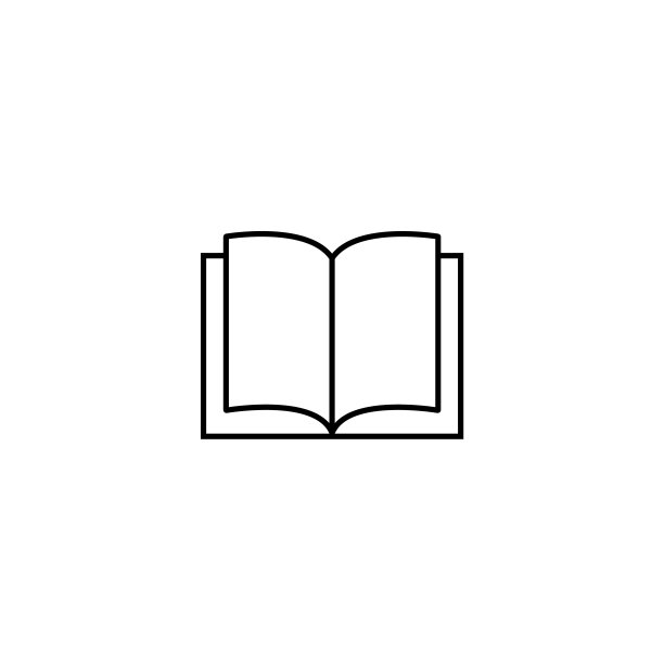 书籍线条图标，logo矢量素材图片下载