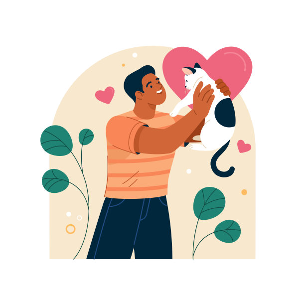 宠物收养概念。图片下载