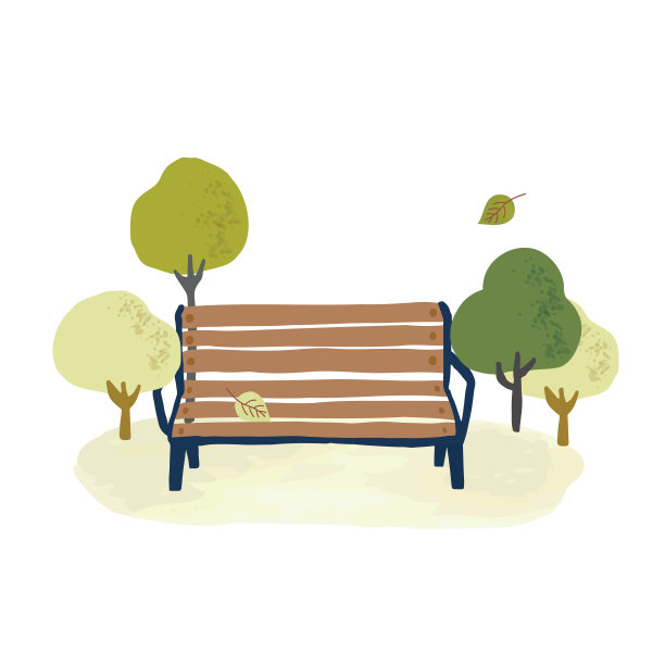 树，长椅，公园，休息图片下载