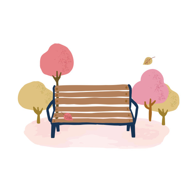 树，长椅，公园，休息图片下载