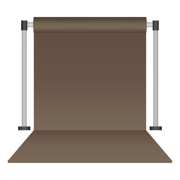 牛皮纸工作室背景。画布工作室在现实主义风格。矢量插图。图片下载