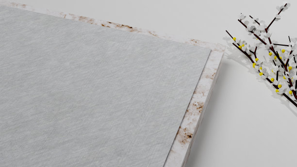 纸纹理大理石盒子和白色背景图片下载