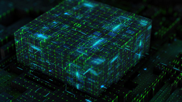 数字立方体，处理器，网络空间图片下载
