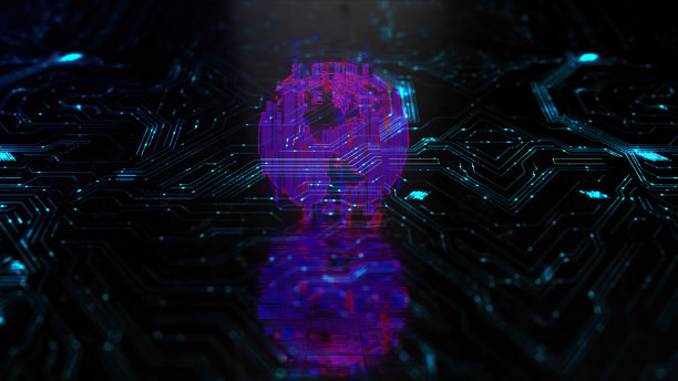 NFT，不可替换的令牌故障背景图片下载