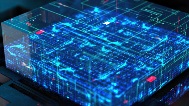 数字立方体，处理器，网络空间图片下载