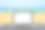 笔记本电脑与空白屏幕的创意设计沙滩床附近的海滩和蓝色的大海背景。电脑笔记本与剪辑路径为目前的登陆页设计模拟模板图片下载