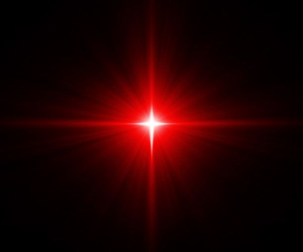 明亮的红星或圣诞之星图片下载