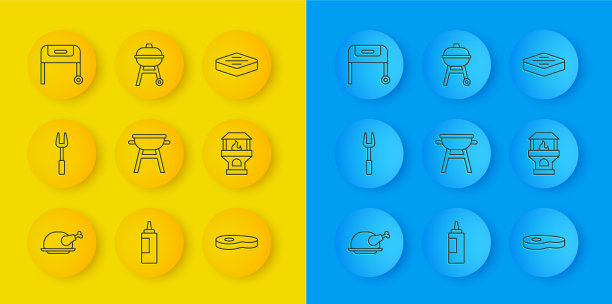 设置烤火鸡或烤鸡的烧烤叉图片下载