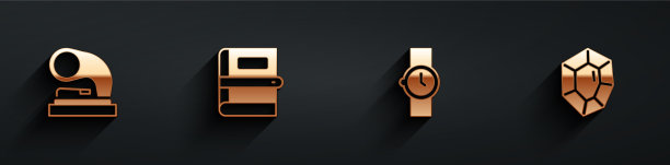 设置旧留声机，书，手表和宝石图片下载