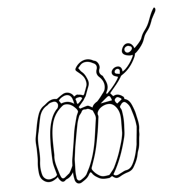 南瓜网页剪贴画矢量素材：有趣的季节性儿童游戏室装饰插画图片下载