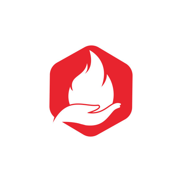 消防矢量标志设计概念。图片下载