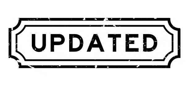 垃圾黑色更新字橡胶印章在白色背景图片下载