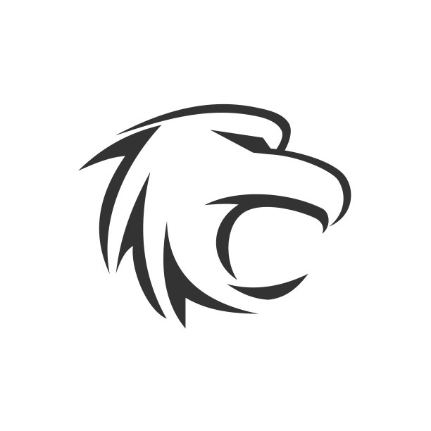 鹰标志模板。图标插图品牌标识。孤立而扁平的插图。矢量图形图片下载