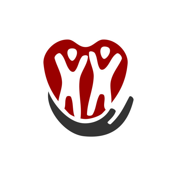 人们关心标志模板。图标插图品牌标识。孤立而扁平的插图。矢量图形图片下载