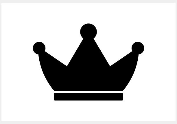 涂鸦皇冠图标孤立。模板的剪纸艺术。矢量股票插图。每股收益10图片下载
