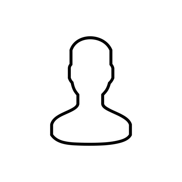 用户矢量图标，轮廓样式，隔离在白色背景上。图片下载