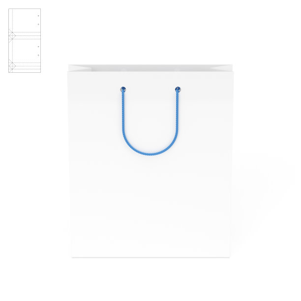 有蓝图的购物纸袋图片下载