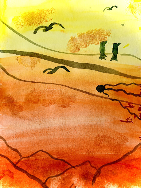 水彩画图片下载