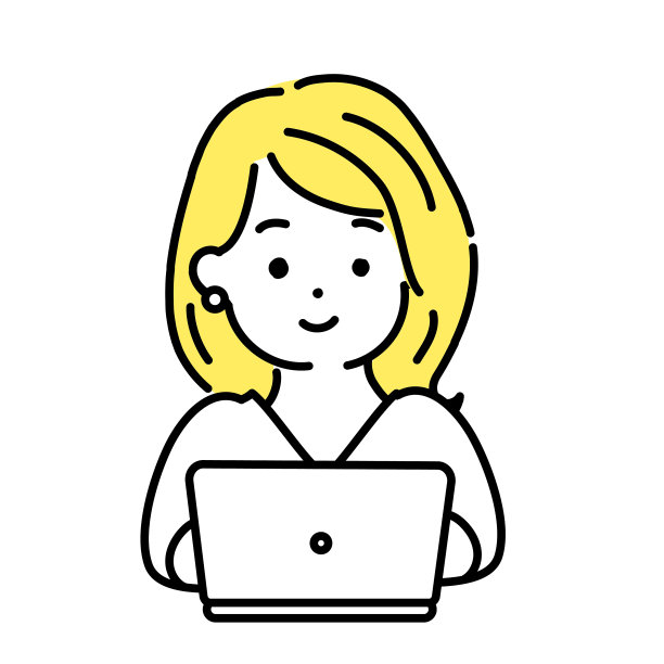 插图系列可爱的人。女上班族。一个微笑。图片下载