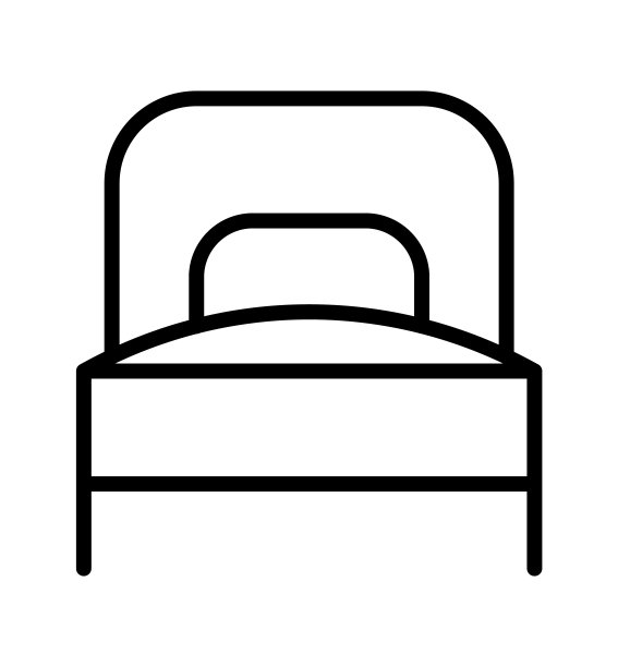 床平线图标。为移动概念和网页设计，商店概述标志图片下载