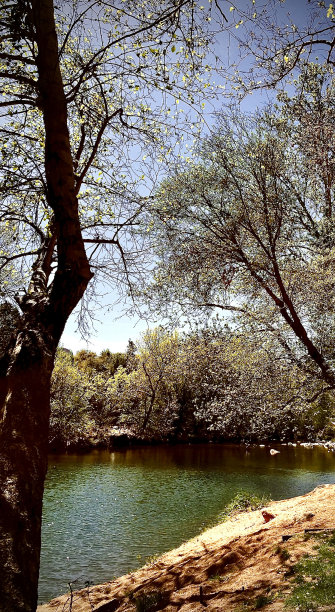 缓慢移动的中西部河流图片下载