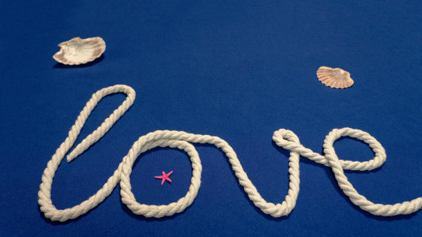 “情”字之绳，情人之情图片下载