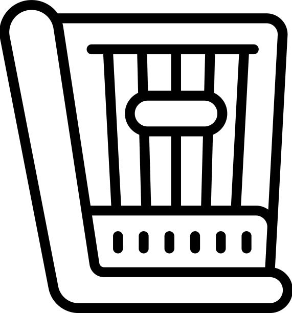 传统康特勒琴图标轮廓复古风格图片下载