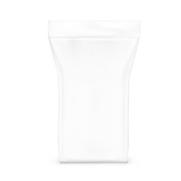 清理站立袋模型。矢量插图隔离在白色背景上。前视图。图片下载