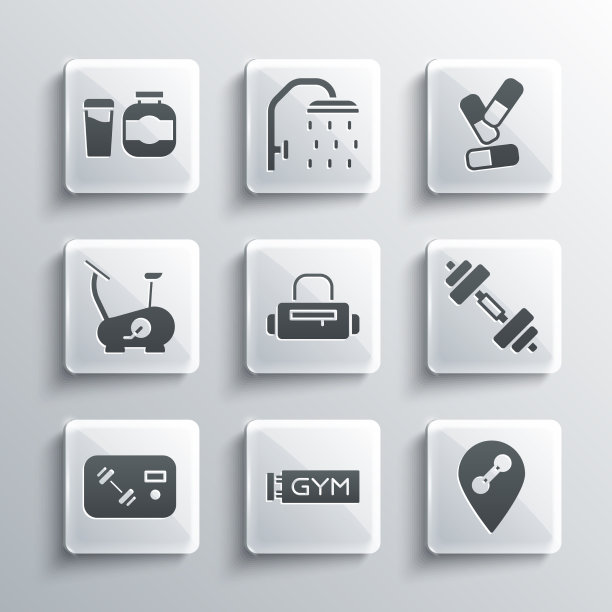 设置健身地点健身房哑铃运动包健身图片下载