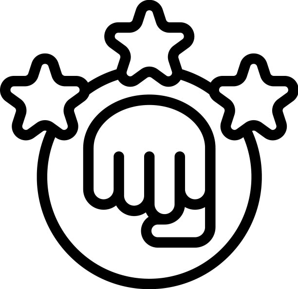 冠军拳头图标概述拳击比赛图片下载