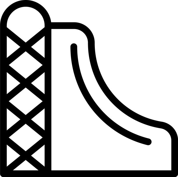 竞技场滑板图标勾勒城市运动图片下载