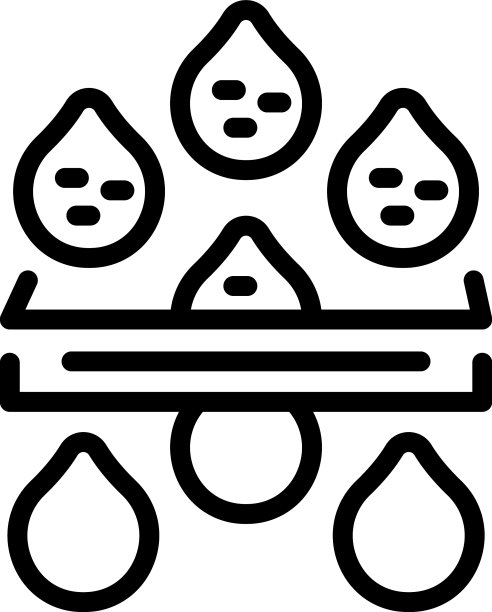 过滤器水滴图标勾勒水箱图片下载