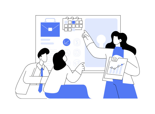 营销策略发展的抽象概念矢量插图。图片下载